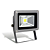 Refletor Holofote LED COB cinza 10W 3000K IP66 bivolt. - Imagem 2