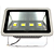 Refletor Cinza LED COB 200W 3000K branco quente IP66 bivolt. - Imagem 4
