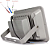 Refletor Cinza LED COB 200W 3000K branco quente IP66 bivolt. - Imagem 6