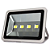 Refletor Cinza LED COB 200W 3000K branco quente IP66 bivolt. - Imagem 3