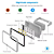 Refletor LED COB 400W Cinza 6500K branco frio IP66 bivolt. - Imagem 7