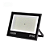 Refletor LED compacto 100W preto SMD 6500K branco frio IP66 bivolt. - Imagem 1