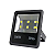 Refletor Slim LED COB 300W preto 3000K branco quente IP66 bivolt. - Imagem 1