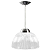 Luminária prismática pendente 12 polegadas luxo branco injetado. - Imagem 1