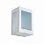 Arandela de Parede Gênova Quadrado 3 Vidros externo 18x12,5x9cm Alumínio e Vidro Branco. - Imagem 1