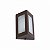 Arandela de Parede Gênova Triangular externo 18x13x9cm Alumínio e Vidro Café. - Imagem 1