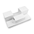Arandela de Parede Madri média 25x8x10,5cm Alumínio Branco sem Vidro para 2 lâmpadas. - Imagem 2