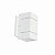 Arandela de Parede Verona Retangular externo 15x9x12cm Alumínio e Vidro Branco. - Imagem 1