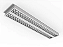 Luminária de sobrepor de alto rendimento com aletas parabólicas duplas para 2 lâmpadas 18/20W 120cm. - Imagem 1