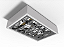 Luminária de sobrepor 28.8cm X 44cm alto rendimento com aletas parabólicas duplas para 4 lâmpadas E27. - Imagem 1