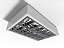 Luminária de sobrepor 28.8cm X 44cm alto rendimento com aletas parabólicas duplas para 4 lâmpadas E27. - Imagem 1