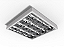 Luminária de sobrepor alto rendimento com aletas parabólicas duplas para 4 lâmpadas 18/20W 120cm. - Imagem 1