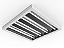 Luminária de sobrepor alto rendimento para 4 lâmpadas T5 28/54W 120cm. - Imagem 1