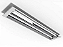 Luminária de embutir alto rendimento para 2 lâmpadas 36/40/45/65W 240cm (HO). - Imagem 1