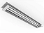 Luminária de embutir alto rendimento para 2 lâmpadas 36/40/45/65W 240cm (HO). - Imagem 1