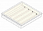 Luminária de embutir alto rendimento fechada com difusor transparente para 4 lâmpadas T5 14/24W 60cm. - Imagem 2