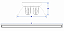 Luminária de sobrepor alto rendimento para 1 lâmpada 36/40/45/65W 240cm (HO). - Imagem 4