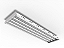 Luminária industrial de alto rendimento para 4 lâmpadas T5 28/54W 120cm. - Imagem 1