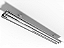 Luminária industrial de alto rendimento 45° para 2 lâmpadas T5 28/54W 120cm. - Imagem 1