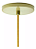 Pendente com 4 globos Moon 15x80x12cm Aluminio dourado e Vidro. - Imagem 7