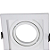 Spot de Embutir Conect Recuado Quadrado Dicroica PAR16 10,3x10,3cm Alumínio Branco. - Imagem 1