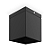 Plafon de Sobrepor Focus Quadrado Dicroica PAR16 11,5x7,6x7,6cm Alumínio Preto. - Imagem 1