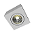 Plafon de Sobrepor Box Quadrado AR70 12x12x8,2cm Metal Branco. - Imagem 1