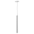 Pendente Tube Mini Dicroica 49xØ3,8cm Metal Branco. - Imagem 1