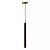 Pendente Tube Mini Dicroica 49xØ3,8cm Metal Café. - Imagem 1