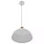 Pendente Safira Ø27x16cm Metal Branco e Cobre. - Imagem 1