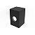 Poste Balizador Focus Externo 12x7,6x7,6cm Metal e Vidro Preto. - Imagem 1