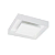 Plafon de Sobrepor Rebatedor Quadrado 26x26x7cm Aço Branco. - Imagem 1