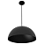 Pendente Saturno Ø37,5x16cm Metal Preto. - Imagem 1
