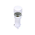 Poste Balizador Aura Cilíndrico Externo 50xØ10cm Alumínio Branco e Vidro. - Imagem 1