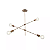 Pendente Atenas Ø75x55cm Metal Cobre. - Imagem 1