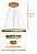 Lustre Cristal Legítimo 4000K Led 40w Triplo Redondo 3 Aros Tokyo Gold 300x50cm. - Imagem 5