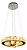 Lustre Tokyo LED 24W 4000K cristal 2 aros 130x30mm bivolt. - Imagem 1