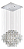 Lustre De Cristal Legítimo Austria Quadrado Transparente 10 Lâmpadas 40x40cm. - Imagem 1