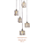 Pendente Frost transparente 5 Luzes G9 231X231MM. - Imagem 3