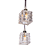 Pendente Frost transparente 5 Luzes G9 231X231MM. - Imagem 2