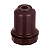 Soquete para abajur plástico marrom E27 4A 250V. - Imagem 1