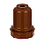 Soquete para abajur plástico cobre E27 4A 250V. - Imagem 1
