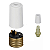 Soquete liso E27 para abajur e Pendente 110/220v Branco. - Imagem 3