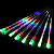 8 Tubos snowfall 384 super Leds colorido dupla face 50cm (3528) uso externo IP44 bivolt. - Imagem 1