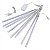 8 Tubos snowfall super Leds warm (branco quente) dupla face 30cm uso externo IP44 bivolt. - Imagem 2
