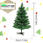Árvore De Natal Verde Tradicional 52 Galhos 60cm Desmontável. - Imagem 2