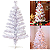 Árvore De Natal Branca Tradicional 52 Galhos 60cm Desmontável. - Imagem 3