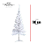 Árvore De Natal Branca Tradicional 86 Galhos 90cm Desmontável. - Imagem 2