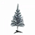 Árvore de Natal Verde Musgo Ponta Branca Nevada 50 Galhos 60cm. - Imagem 1
