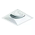 Embutido Microborda branco fosco Nya Quadrado Facho Orientável Dicroica PAR16 7,4x7,4x8,8cm Alumínio. - Imagem 1